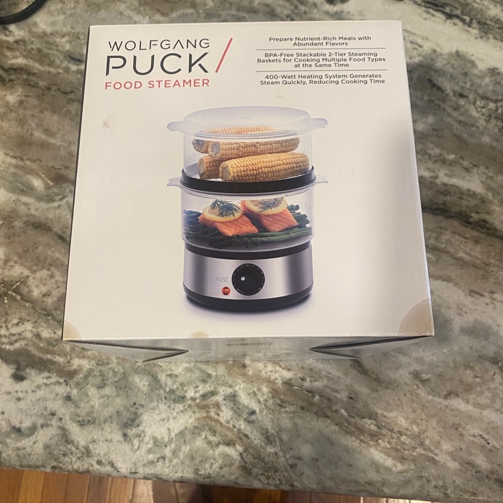 Wolfgang Puck 2 tier Food Steamer NEW IN BOX